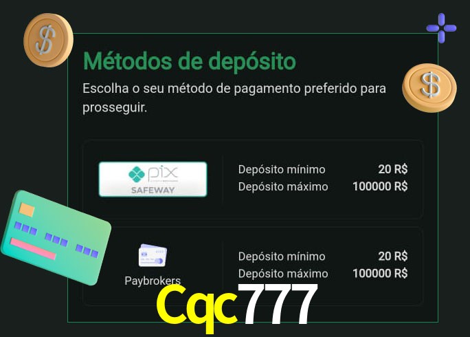 O cassino Cqc777 oferece uma grande variedade de métodos de pagamento